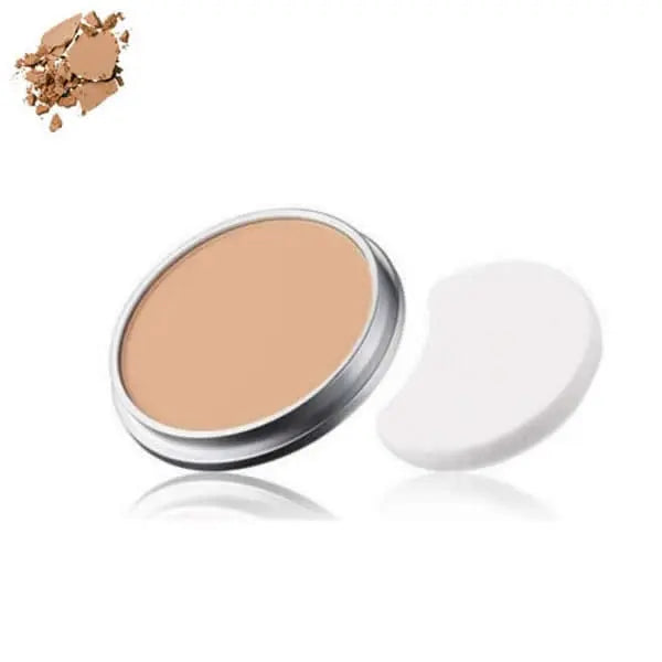 Kanebo Cellular Performance Total Finish Foundation in TF24 Amber Beige, with a smooth, natural beige liquid foundation texture.