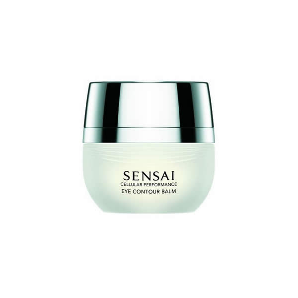 Kanebo Sensai Cellular Performance Eye Contour Balm 15ml, creamy formula in a sleek jar, designed to hydrate and smooth the eye area.
