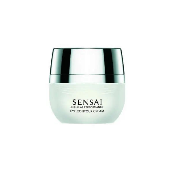 Kanebo Sensai Cellular Performance Eye Contour Cream in 15ml jar, displayed with elegant packaging and product label.