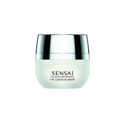 Kanebo Sensai Cellular Performance Eye Contour Cream in 15ml jar, designed to reduce puffiness and brighten the eye area.