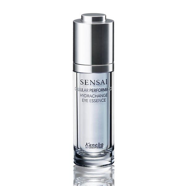 Kanebo Sensai Cellular Performance Hydrachange Eye Essence in 15ml bottle, featuring elegant packaging and applicator tip.
