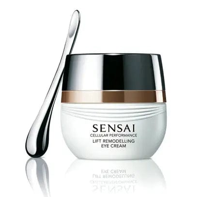 Kanebo Sensai Cellular Performance Lift Remodelling Eye Cream in 15ml jar, shown with elegant packaging and product label.