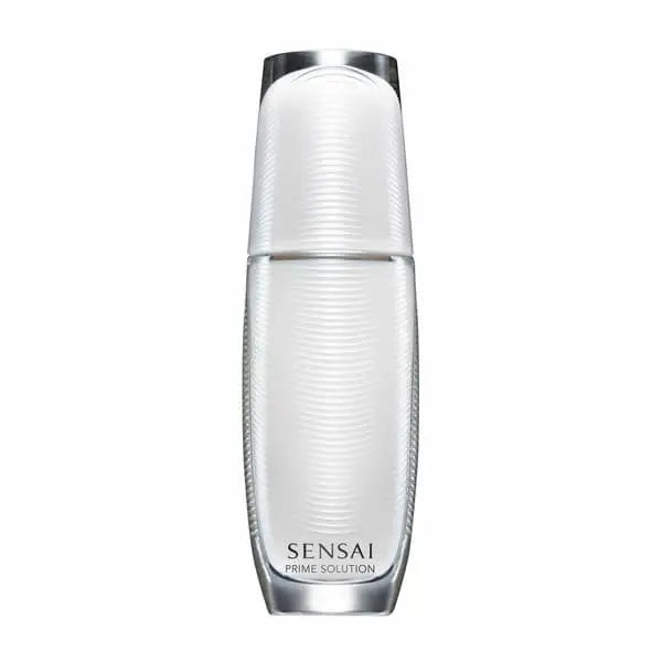 Kanebo Sensai Prime Solution 75ml skincare bottle, with sleek design, on a neutral background.