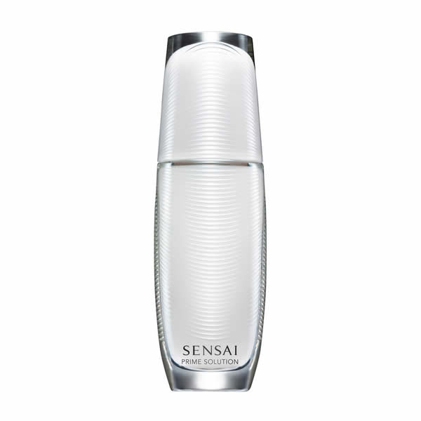 Kanebo Sensai Prime Solution 75ml bottle, skincare product with sleek packaging, used for facial skincare and priming.