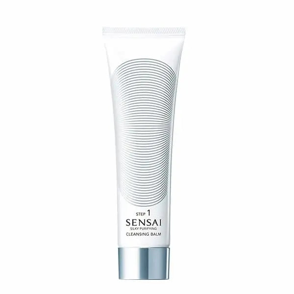Kanebo Sensai Silky Purifying Cleansing Balm 125ml, smooth balm texture for gentle facial cleansing, displayed with product label.