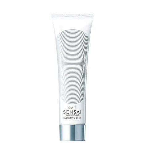 Kanebo Sensai Silky Purifying Cleansing Balm 125ml, smooth balm texture for gentle facial cleansing, displayed with product label.