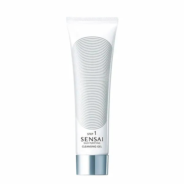 Kanebo Sensai Silky Purifying Cleansing Gel 125ml in a clear tube with a white cap, shown on a clean background.