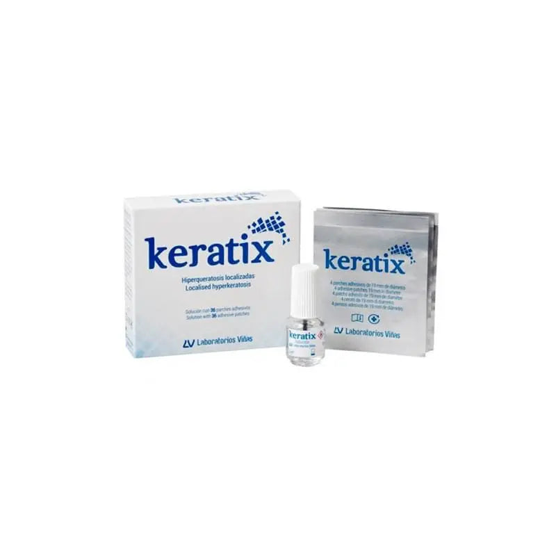 Keratix Solution 3g with 36 adhesive patches by Jag Couture London-New York, for skin care and healing applications.