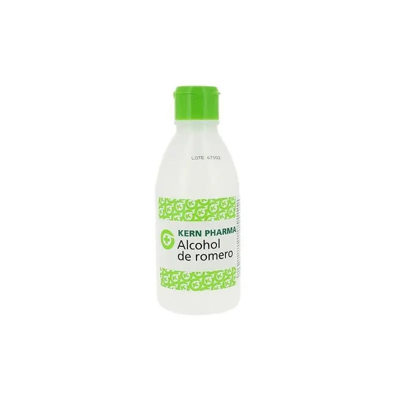 Kern Pharma Alcohol de Romero 250ml bottle, natural herbal alcohol spray with Romero plant, by Jag Couture London New York