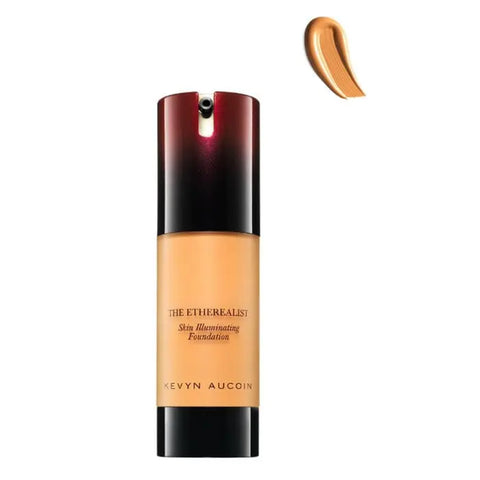 Kevyn Aucoin The Etherealist Skin Illuminating Foundation in Medium EF 09, a close-up of the luminous liquid foundation.