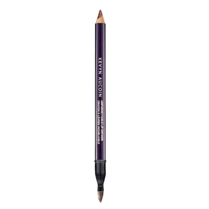 Kevyn Aucoin Unforgettable Lip Definer in Carnal, natural close-up of the lip pencil with sharp tip and sleek packaging.