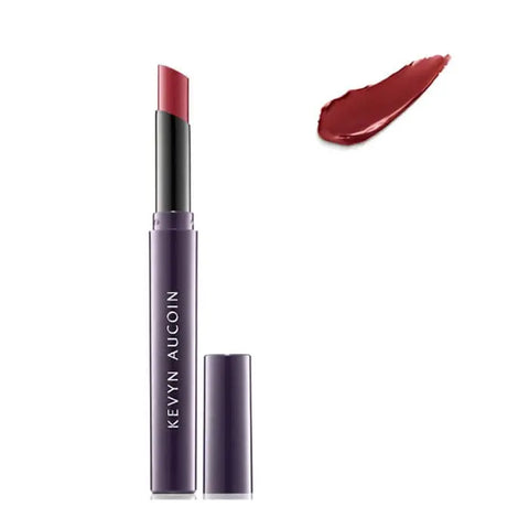 Kevyn Aucoin Unforgettable Lipstick Cream in Bloodroses, vibrant red lipstick with a sleek bullet, from Jag Couture London - New York.