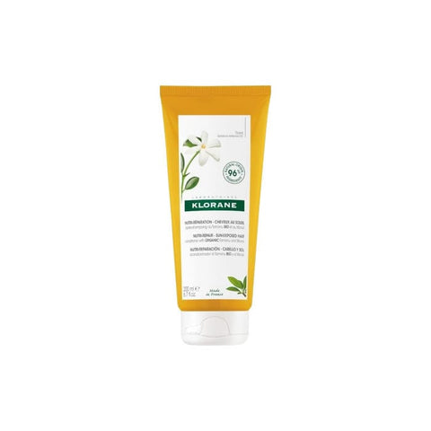 Klorane After Sun Conditioner with Tamanu Bio and Monoï in a 200ml bottle, designed to soothe and hydrate sun-exposed skin.