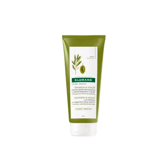 Klorane Conditioner Balm with Olive Essence in a 200ml jar, designed for nourishing and smoothing hair.