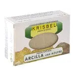 Krisbel Azufre Clay Soap by Jag Couture London New York, 125g bar with natural clay and sulfur for skin cleansing.