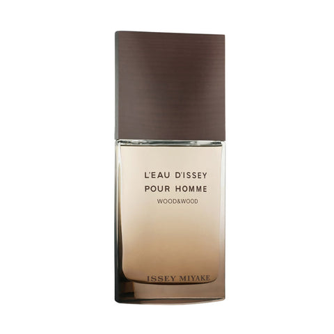 L'Eau D'Issey Wood & Wood perfume spray by Jag Couture London, featuring a sleek 100ml bottle with earthy, woody fragrance elements.