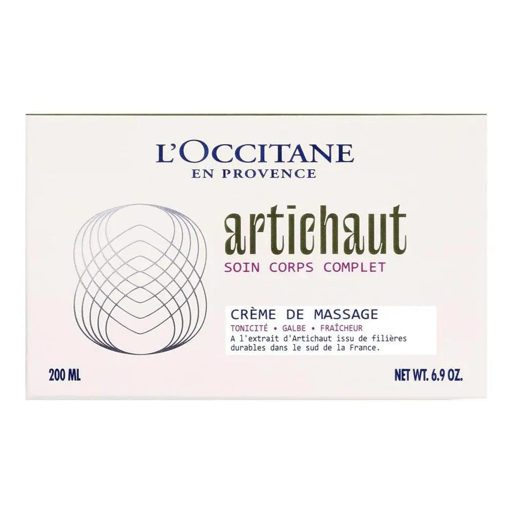 L'Occitane Cr Corp Estim Alcachofa 200ml skincare product by Jag Couture London - New York, with green packaging and product label.