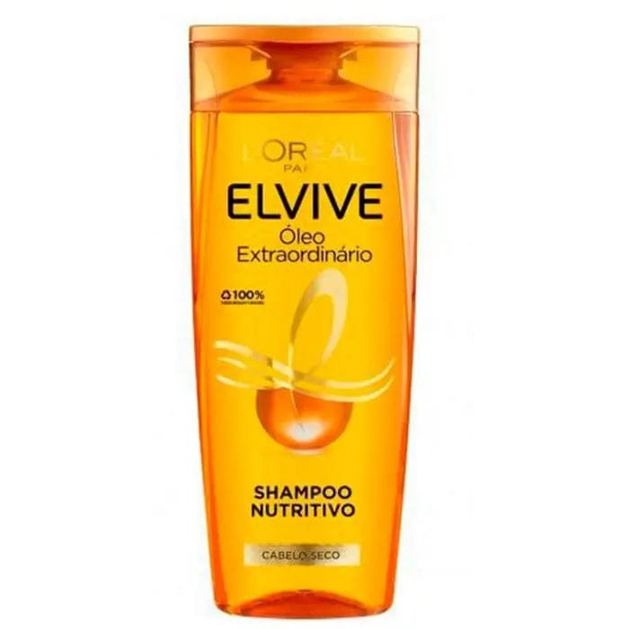 L'oreal Professionnel Elvive Extraordinary Oil Shampoo 690ml bottle with gold and black label, displayed on a white background.
