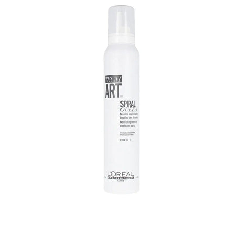 L'Oreal Professionnel Tecni Art Spiral Queen Nourishing Mousse 200ml, foamy hair styling product in a pump bottle