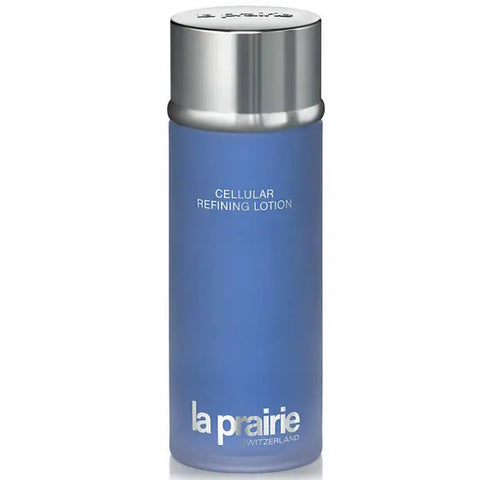 La Prairie Cellular Refining Lotion plant-based nourishing rinse in a 250ml bottle, with a sleek design and elegant packaging.