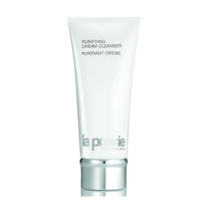 Jag Couture London New York La Prairie Purifying Cream Cleanser in a 200ml tube, showing its gentle, creamy texture.
