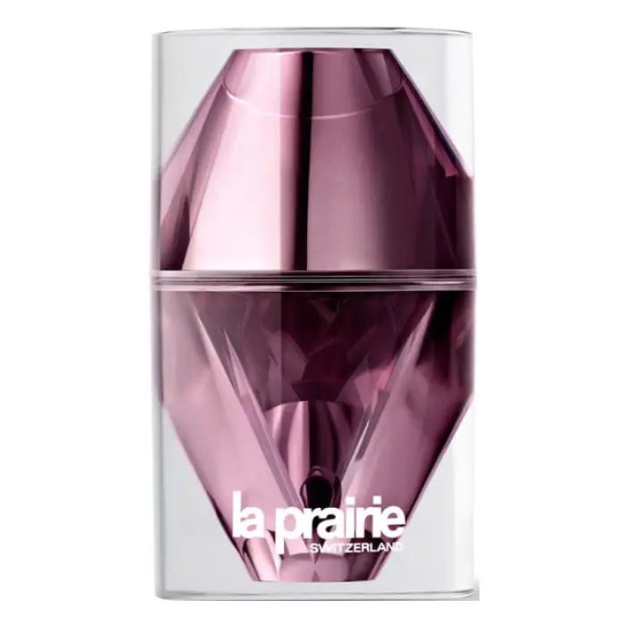 La Prairie Sérum Platinum Rare Cellular Night Elixir in a 20ml bottle, featuring luxurious packaging and a sleek design.
