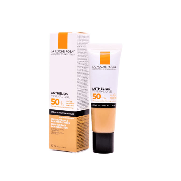 La Roche Posay Anthelios Mineral One SPF50 medium sunscreen in a 30ml tube, from Jag Couture London - New York.