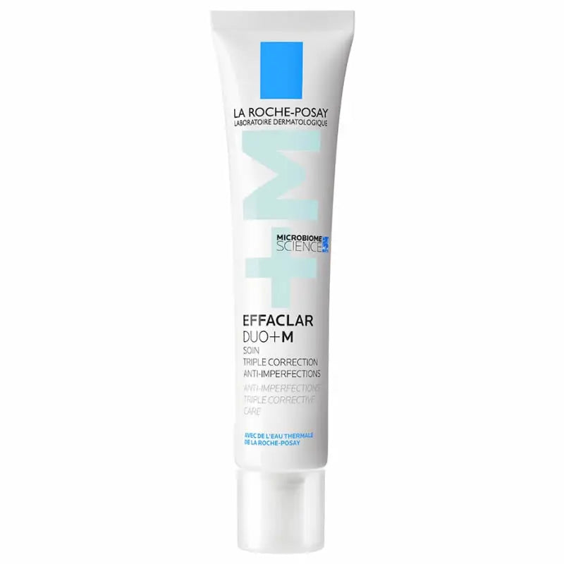 La Roche Posay Effaclar Duo+ M anti-imperfections cream in 40ml jar, shown with label and product packaging.