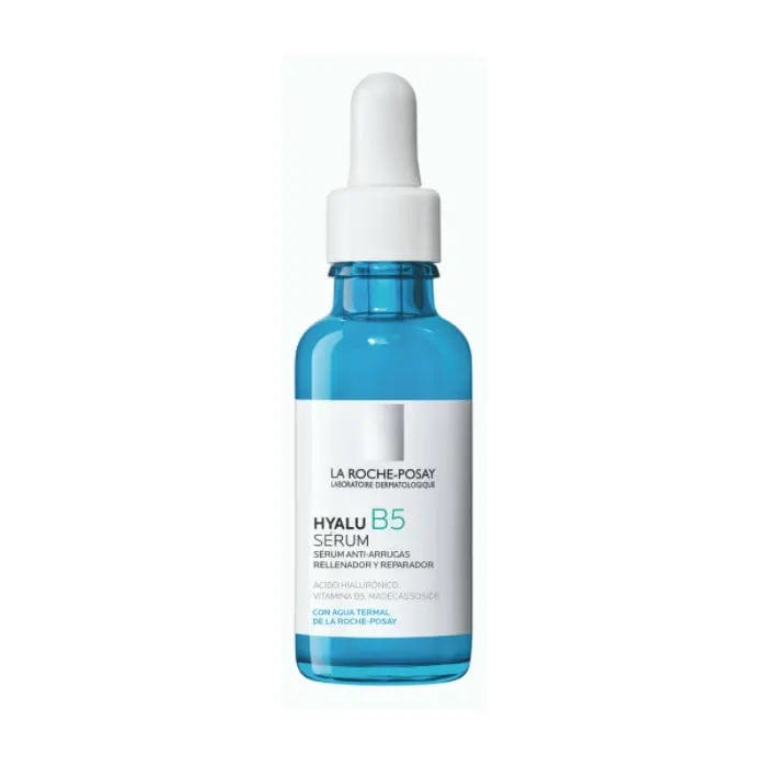 La Roche Posay Hyalu B5 Serum 30ml bottle with dropper, smooth skincare serum for hydration and plumping.