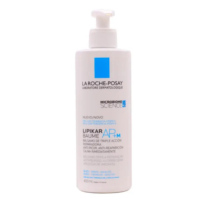 Jag Couture London - New York La Roche Posay Lipikar Baume AP+ 400ml moisturizer in a large white jar with a blue lid.