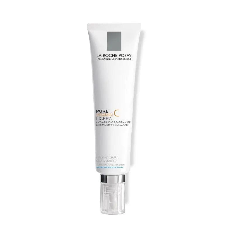 Jag Couture London New York La Roche Posay Pure Vitamin C Light 40ml skincare serum in a clear bottle with a pump dispenser.