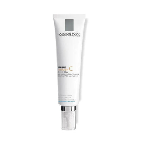 Jag Couture London New York La Roche Posay Pure Vitamin C Light 40ml skincare serum in a clear bottle with a pump dispenser.