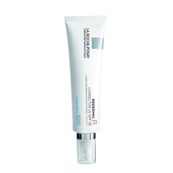 La Roche-Posay Redermic R anti-aging dermatological corrector tube, 30ml, with sleek packaging and applicator tip.