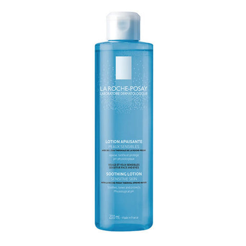 Image of La Roche Posay Soothing Lotion for sensitive skin in a 200ml bottle, displayed on a clean background.