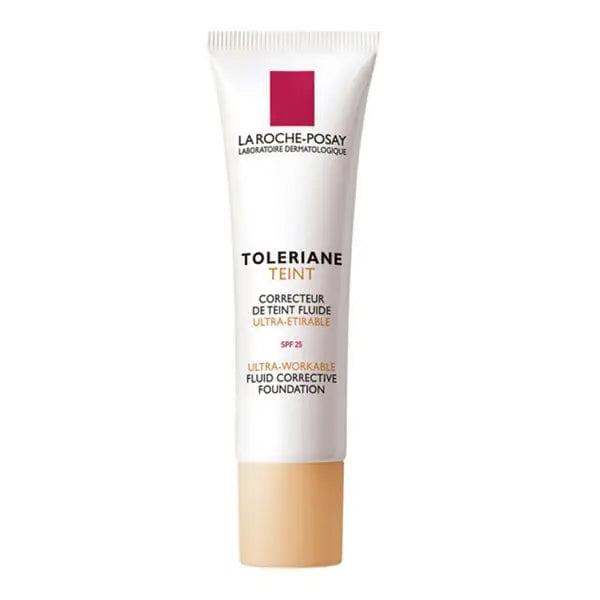 La Roche Posay Toleriane Teint Fluid N15 foundation in 30ml, displayed in a sleek bottle with branding and product details.