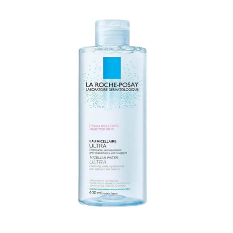 La Roche Posay Ultra Reactive Skin Water 400ml bottle with label, displayed on a neutral background, by Jag Couture London New York.