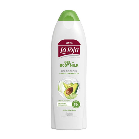 La Toja Aguacate Gel Crema Ducha 550ml from Jag Couture London, creamy avocado-scented shower gel in a large bottle.