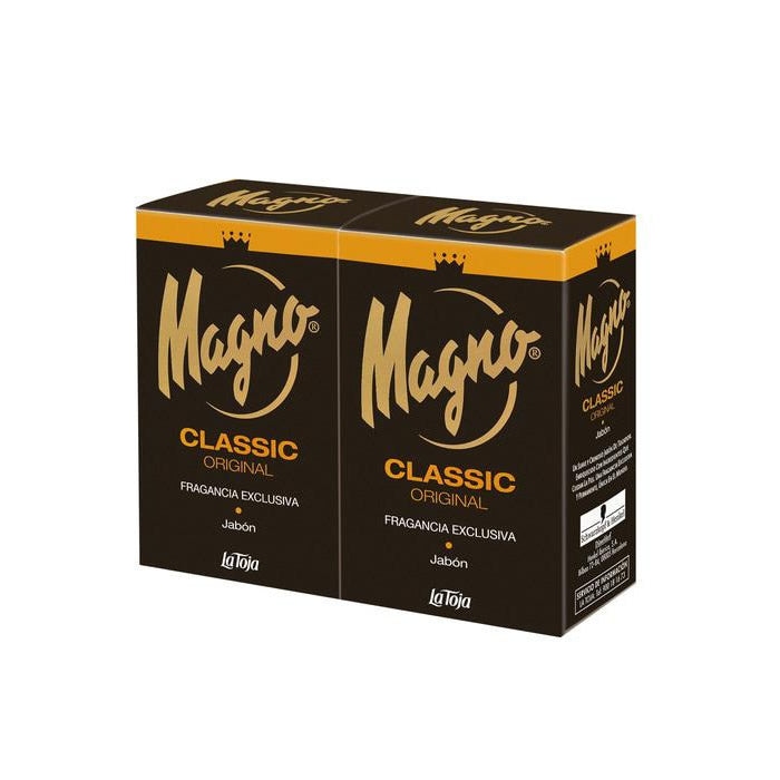 Jag Couture London New York La Toja Magno Classic Hand Soap 2x100g bar soap with clean, fresh packaging and branding.