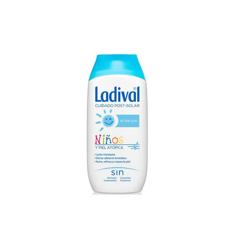 Ladival Niños after sun lotion in a 200ml bottle, designed for children's skin, by Jag Couture London New York.