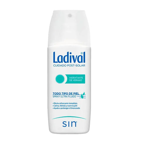 Ladival Ultra Fluid Post-Sun Care Spray 150ml by Jag Couture London New York, featuring a lightweight, soothing sun care product.