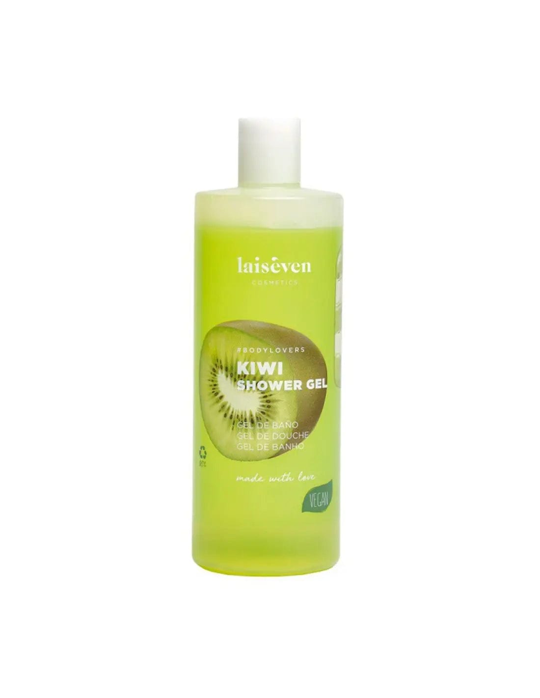 Jag Couture London New York Laiseven Gel 750ml Kiwi bottle with green gel inside, displayed on a neutral background.