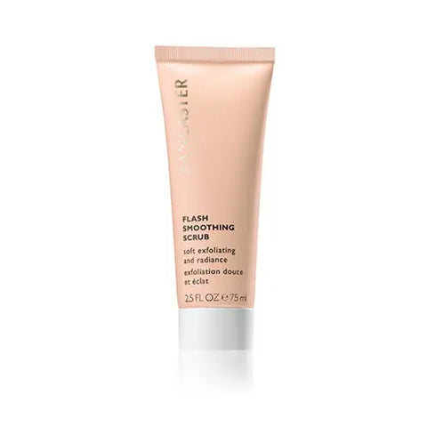 Jag Couture London New York Lancaster Flash Smoothing Scrub 75ml tube with textured exfoliating surface and sleek packaging.