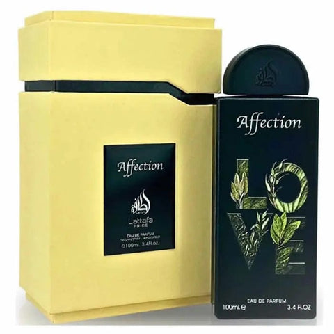 Jag Couture London New York Lattafa Pride Affection Eau De Parfum spray 100ml, elegant fragrance bottle with floral and woody notes