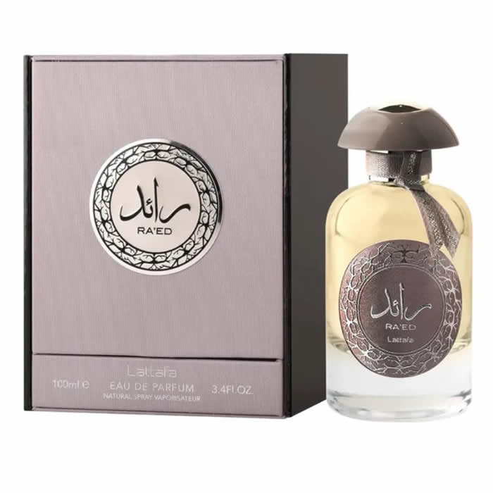 Jag Couture London Raed Eau de Parfum spray, 100ml bottle, elegant fragrance with distinctive packaging.