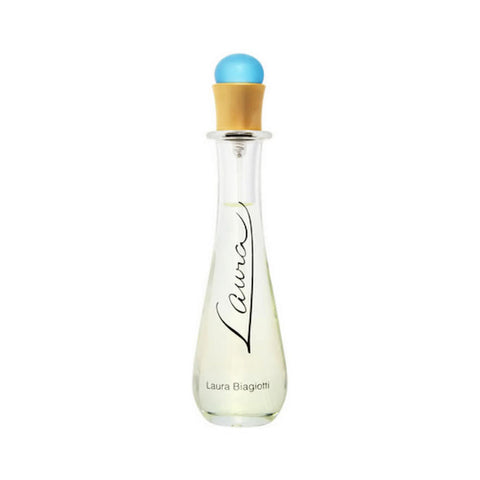 Laura Biagiotti Laura Eau De Toilette spray bottle, 50ml, with elegant packaging and floral fragrance design.