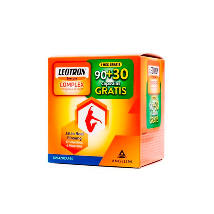 Jag Couture London New York Leotron Complex 90+30 free tablets in blister pack, dietary supplement with herbal ingredients.