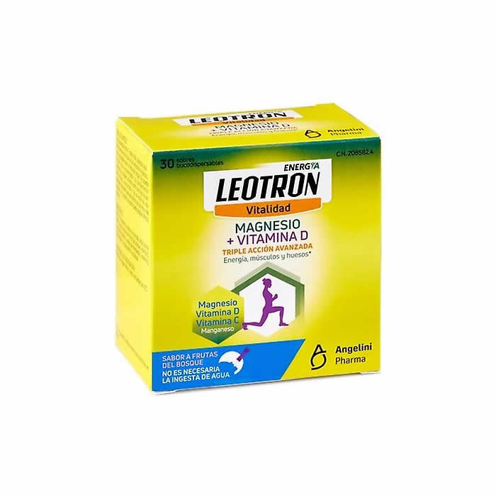 Jar of Leotron Magnesium plus Vitamin D sticks by Jag Couture London with 30 sticks in a clear jar.