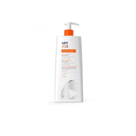 Jag Couture London Leti At4 Bath Gel Lipid Repair 750ml bottle with clear labeling and gel texture visible.