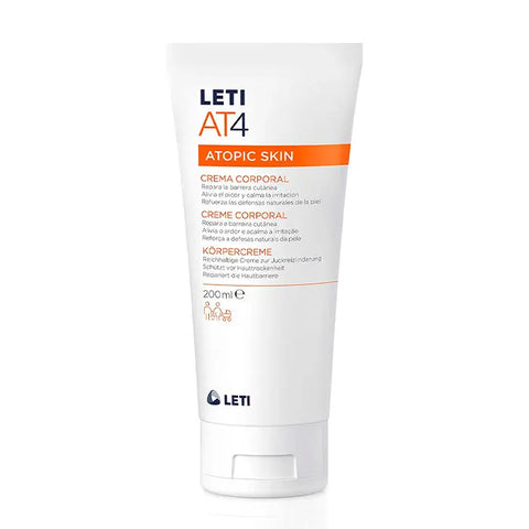 Leti At4 Body Cream 200ml by Jag Couture London - New York, featuring a sleek jar of nourishing skincare cream.
