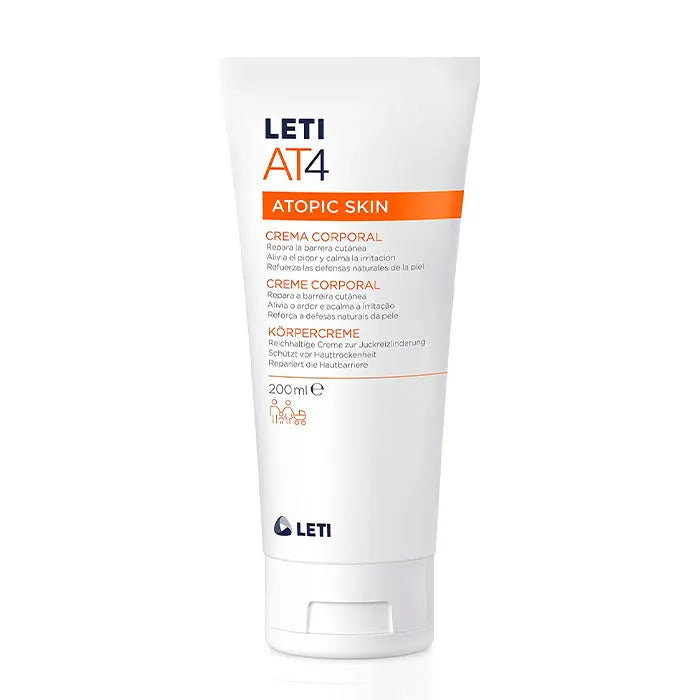 Leti At4 body cream in 200ml jar, by Jag Couture London New York, showing the luxurious cream texture and elegant packaging.